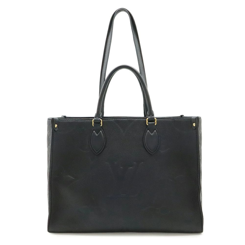 LOUIS VUITTON Monogram Empreinte On The Go Tote Bag Handbag Shoulder Noir Black